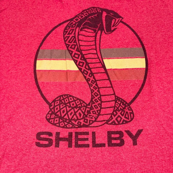 Other - Graphic Shelby Cobra Logo Retro Car‎ T Shirt Mens 2XL Red Shelby